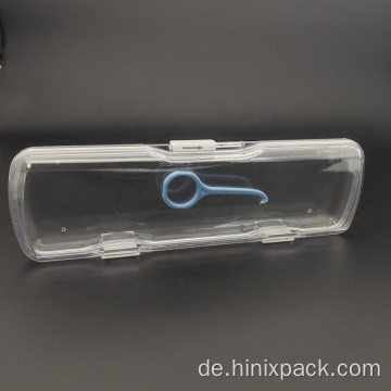 245x76x32mm Kunststoff Transparent Packing Storage Box Membran